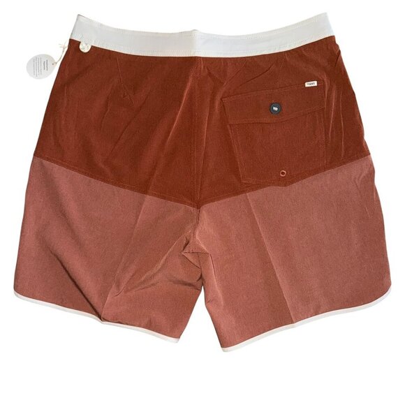 VUORI Cruise Boardshort Dark Penny Linen Texture Mens Size 34 - Picture 6 of 7